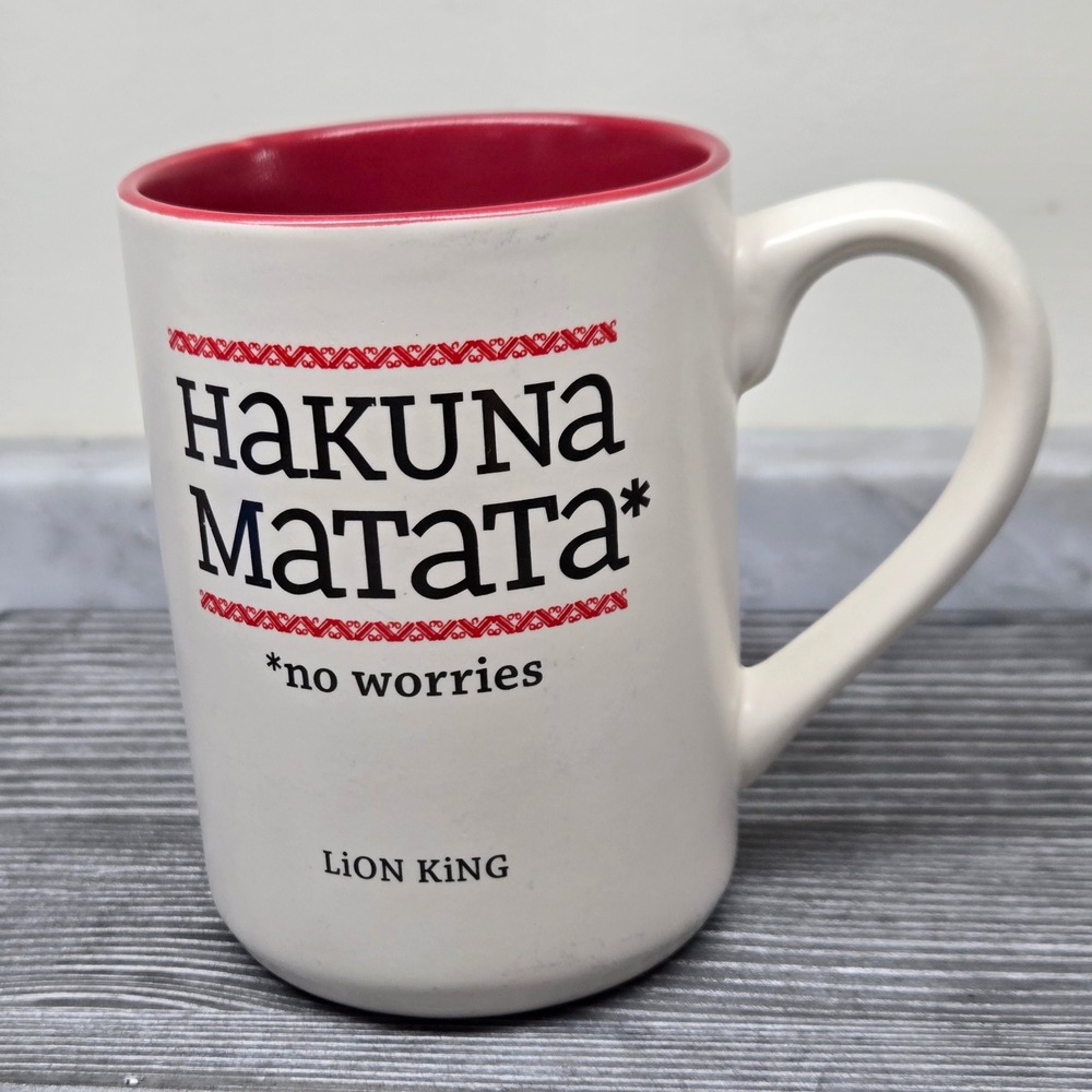 Hallmark Disney The Lion King Hakuna Matata No Worries Tea Coffee Mug Cup - Picture 5 of 11